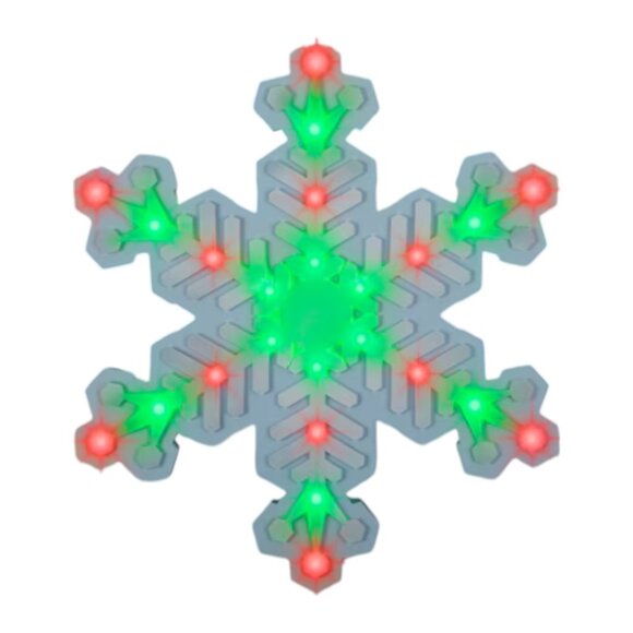 Gemmy 18" LED Color-Changing Hanging Snowflake Orchestra of Lights Light Show - Picture 3 of 6